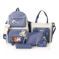 Kit morral escolar kawaii 5 piezas