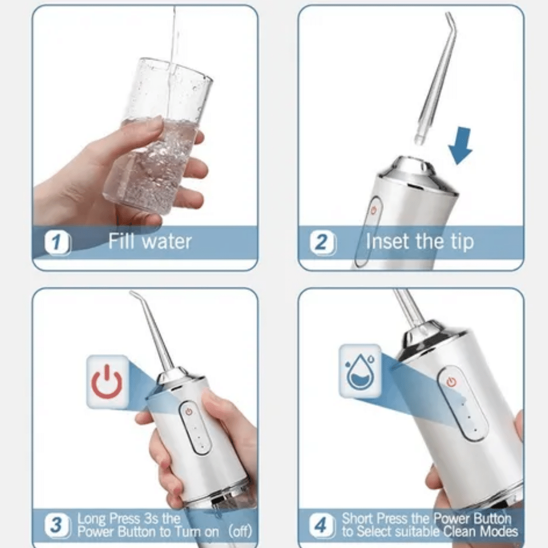 Irrigador oral recargable