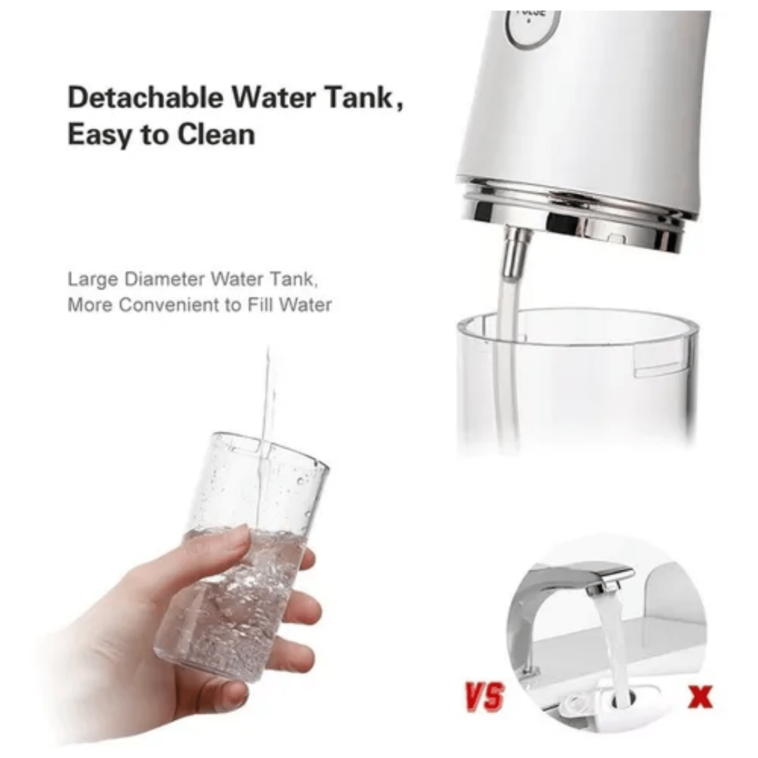 Irrigador oral recargable