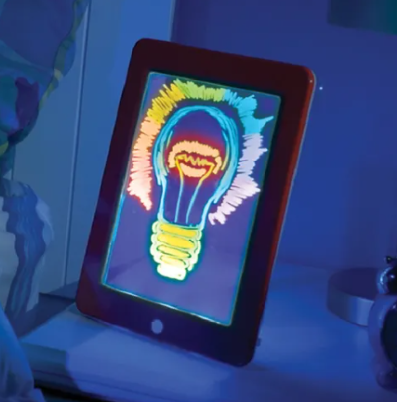 Tablero mágico para dibujar con luz LED