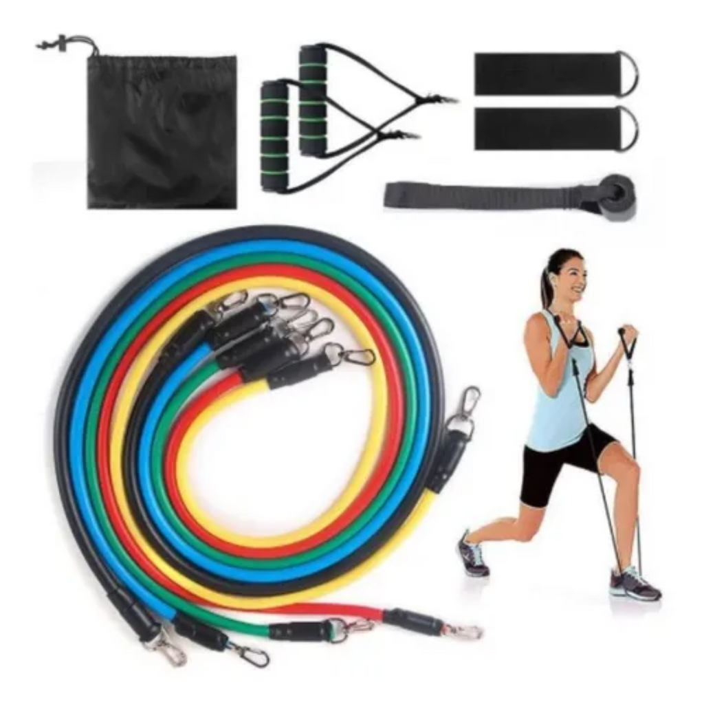 Kit de bandas elásticas tubulares 11 piezas