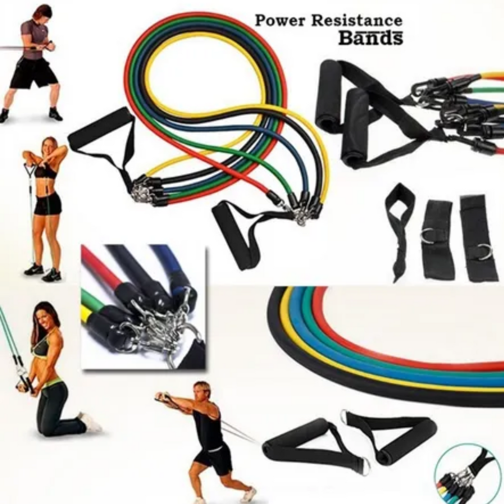 Kit de bandas elásticas tubulares 11 piezas