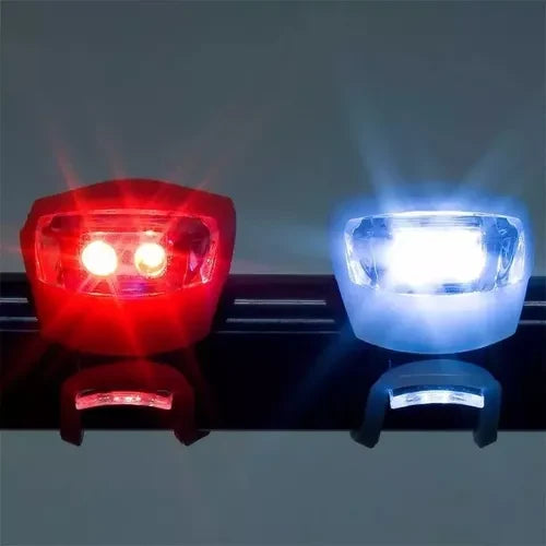 Luces LED para bicicleta x2, delantera y trasera