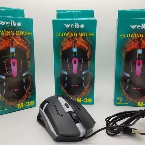 Mouse gamer con luces M-39