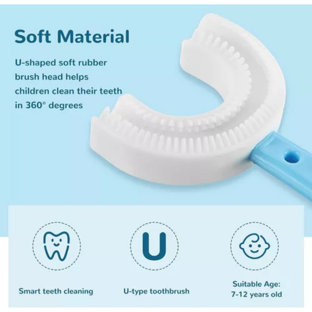Cepillo de dientes en U para niños
