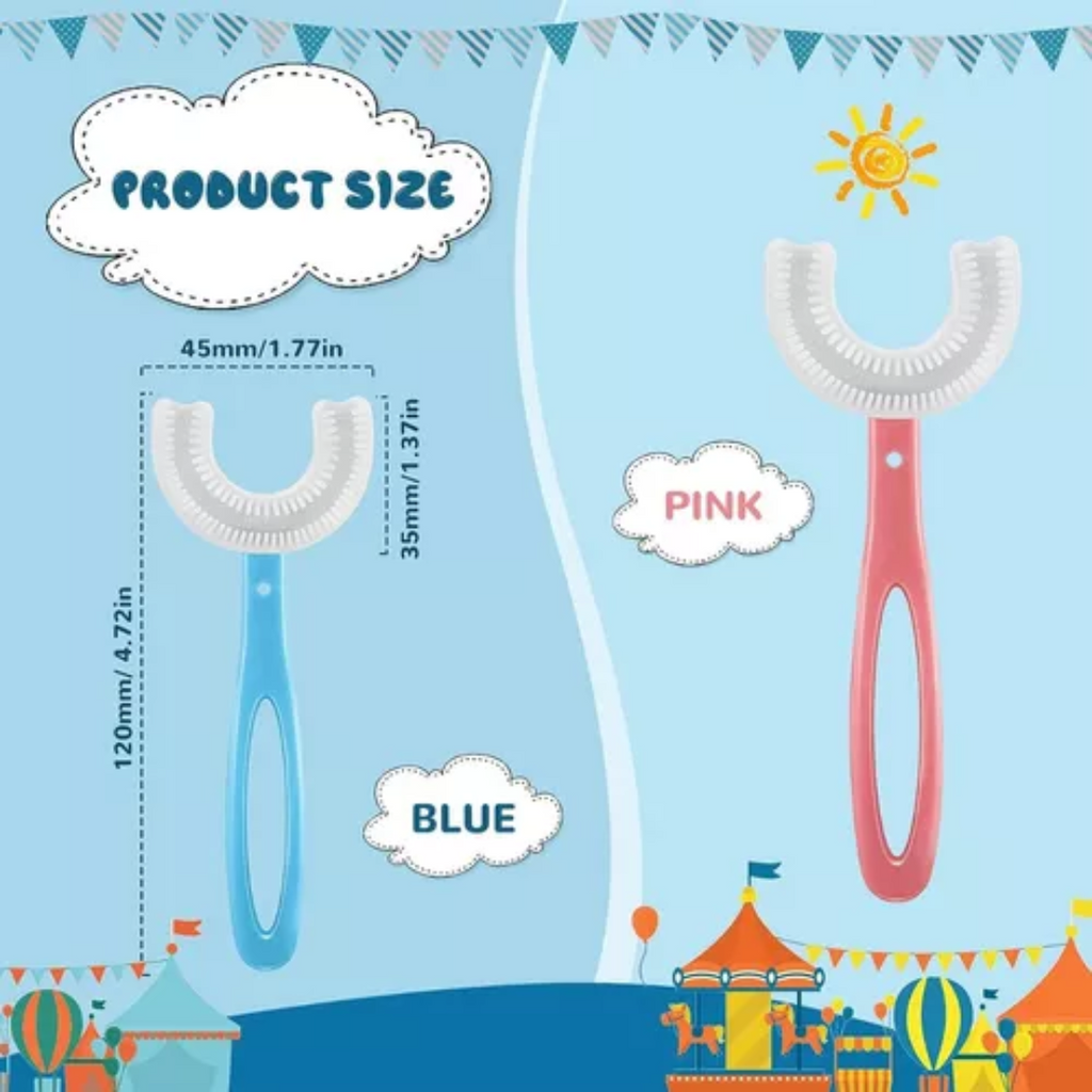 Cepillo de dientes en U para niños