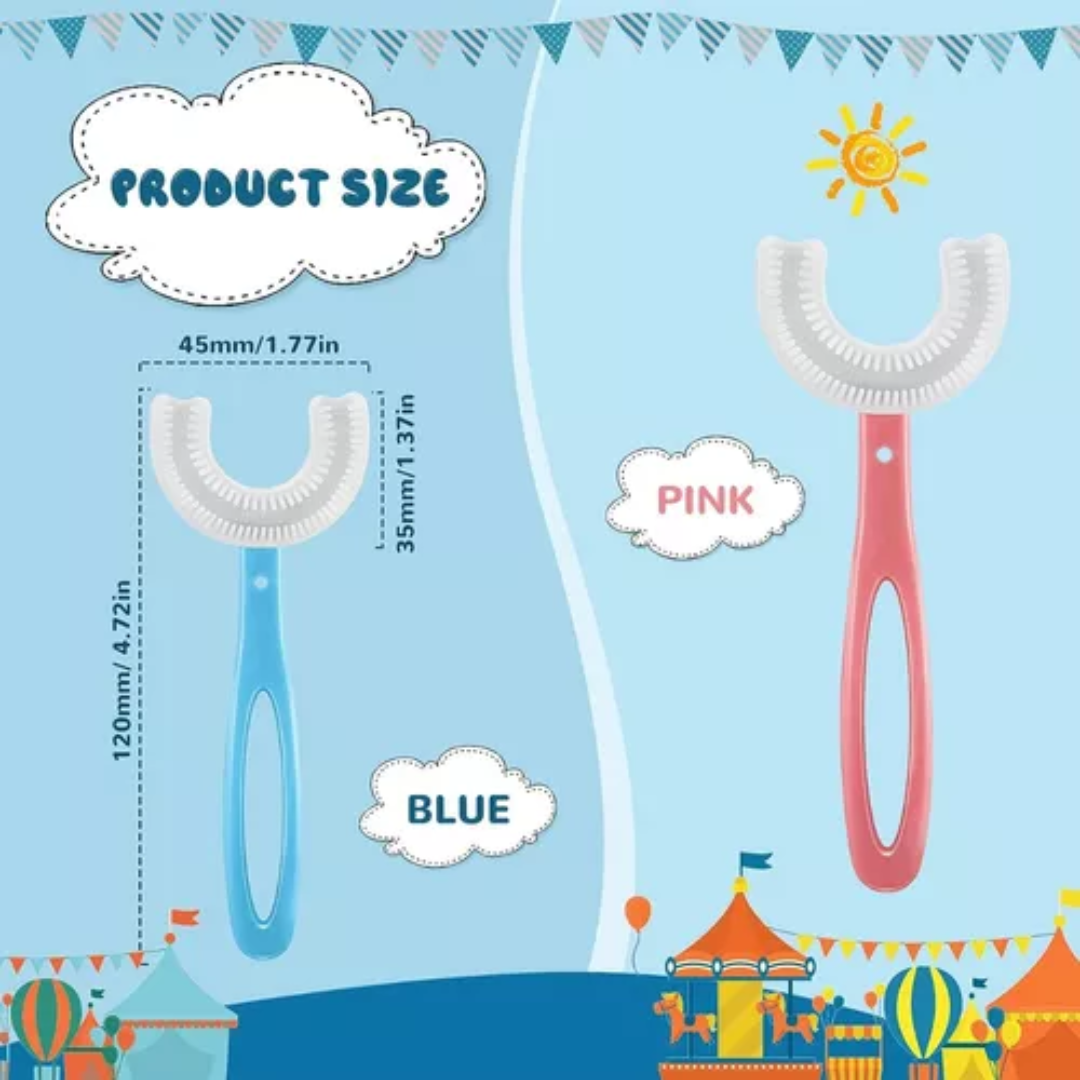 Cepillo de dientes en U para niños