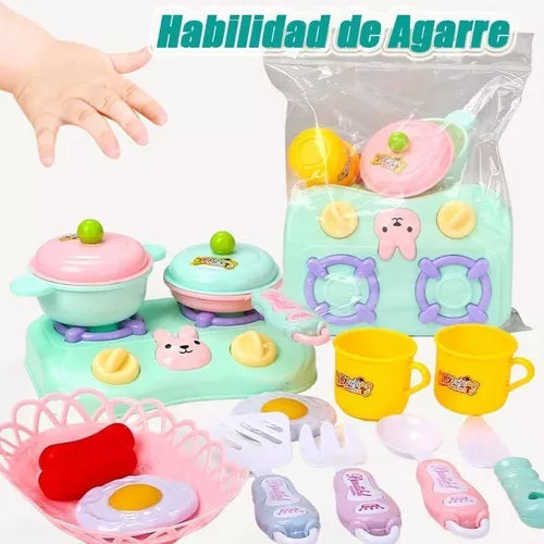Juego de cocina infantil de 13 piezas