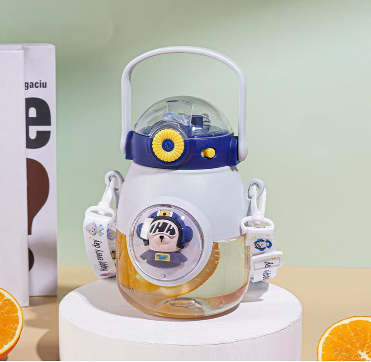 Botella vaso infantil 2 en 1