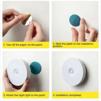 Luz LED Recargable con Sensor de Movimiento