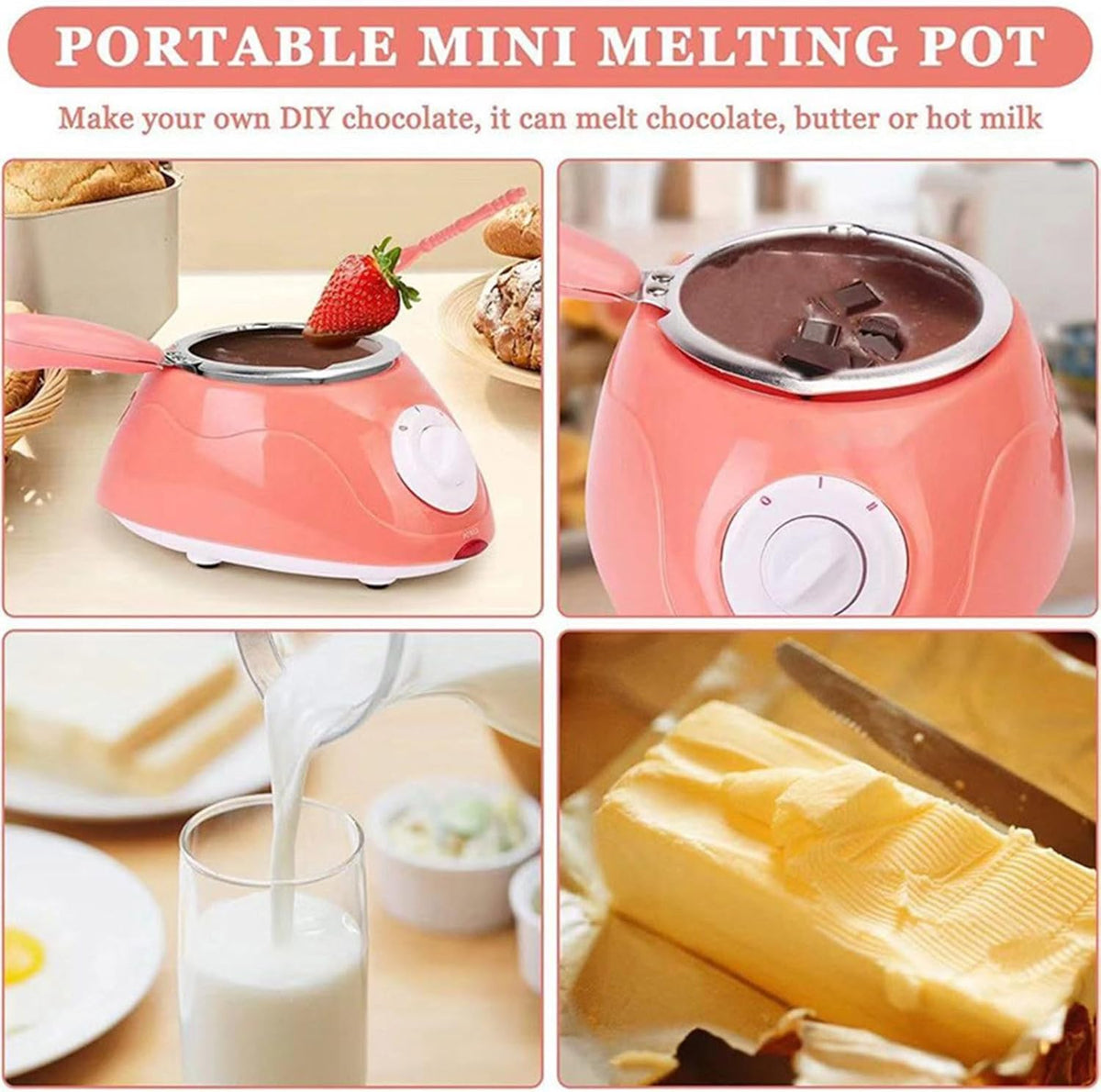 Olla eléctrica para fundir chocolate