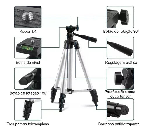 Trípode para celular con control Bluetooth