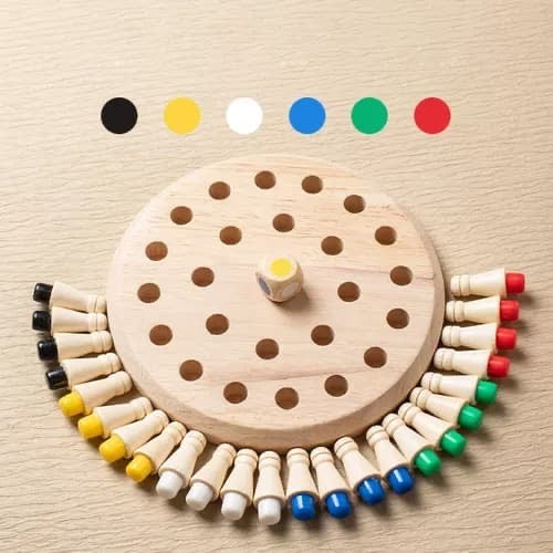 Juego de memoria Montessori de madera