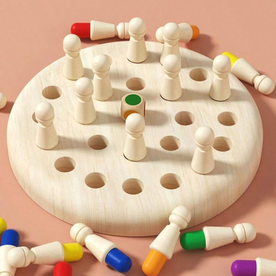 Juego de memoria Montessori de madera