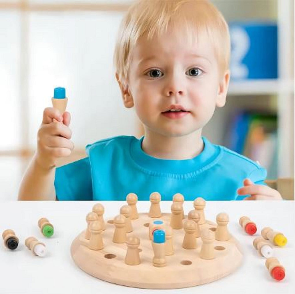 Juego de memoria Montessori de madera