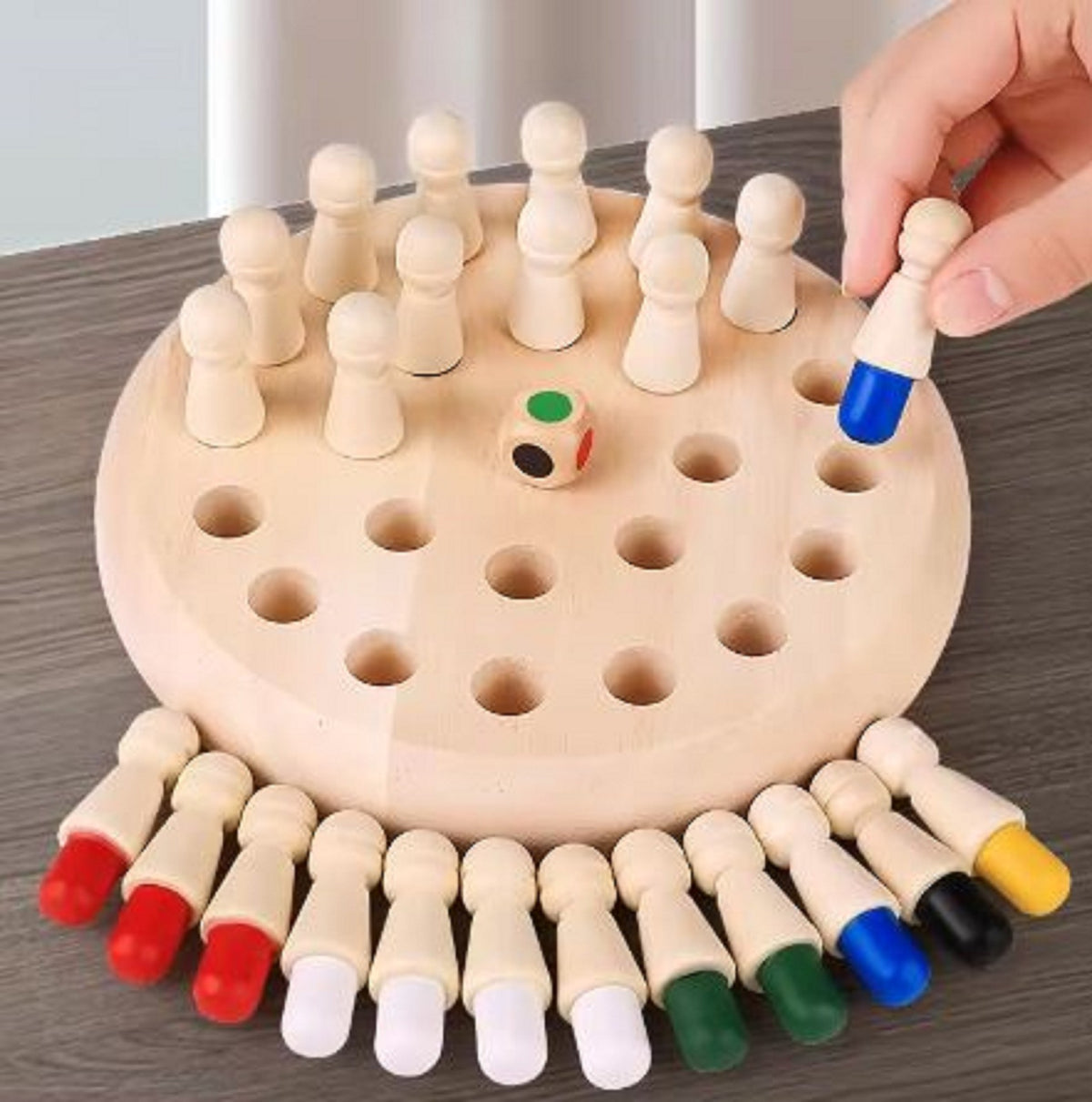 Juego de memoria Montessori de madera