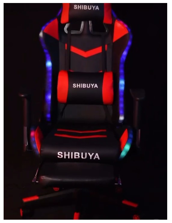 Silla gamer RGB Con luces LED Reclinable