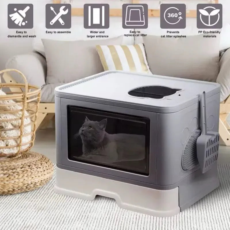 Arenero para Gato con Tapa y Ventilación