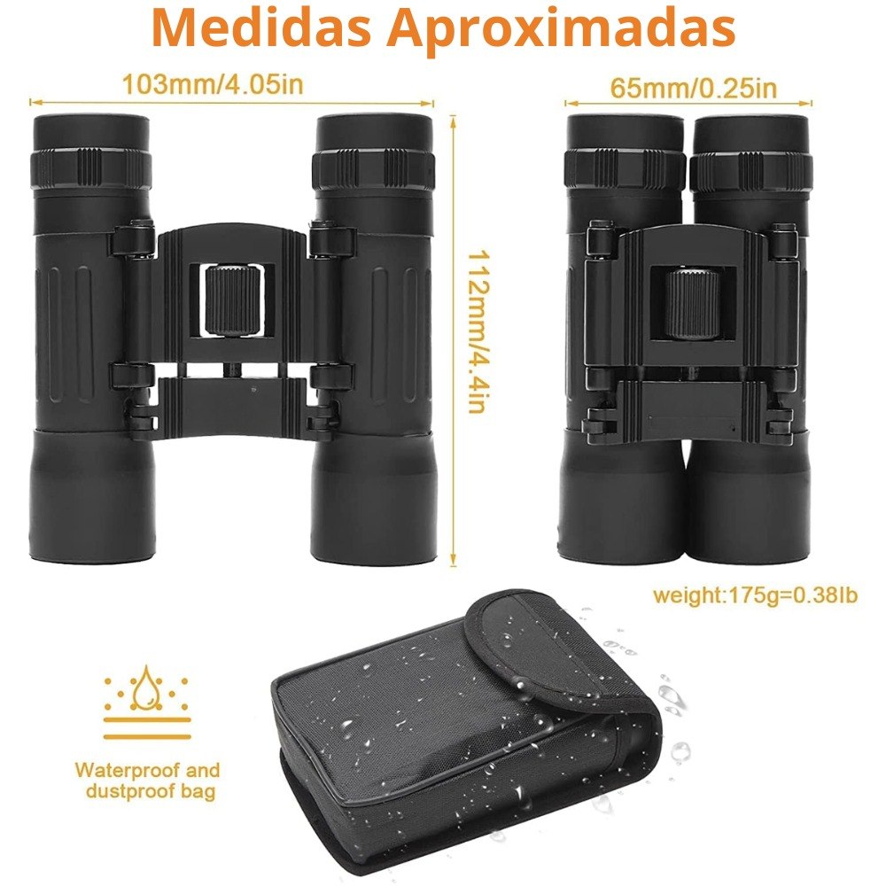Binoculares 12x30 compactos