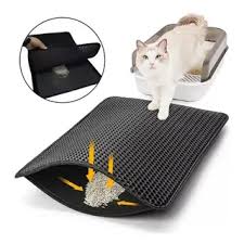 Tapete arenero doble capa para gatos