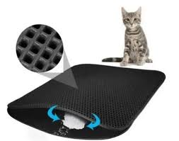 Tapete arenero doble capa para gatos