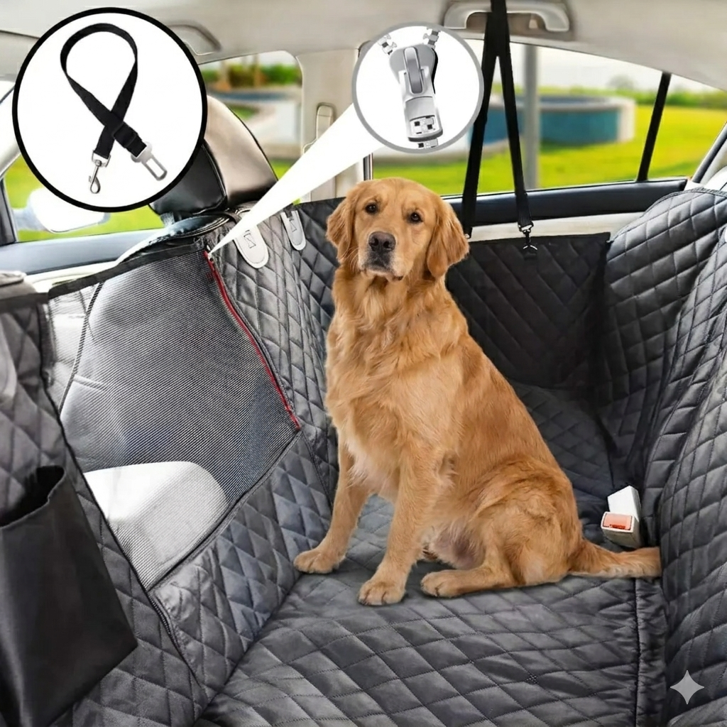 Protector de asiento de carro para mascotas