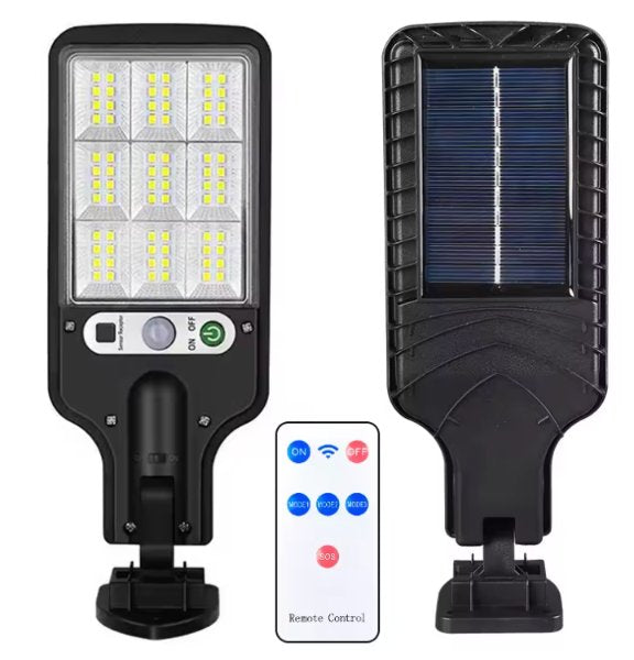 Lámpara solar exterior con sensor y control remoto