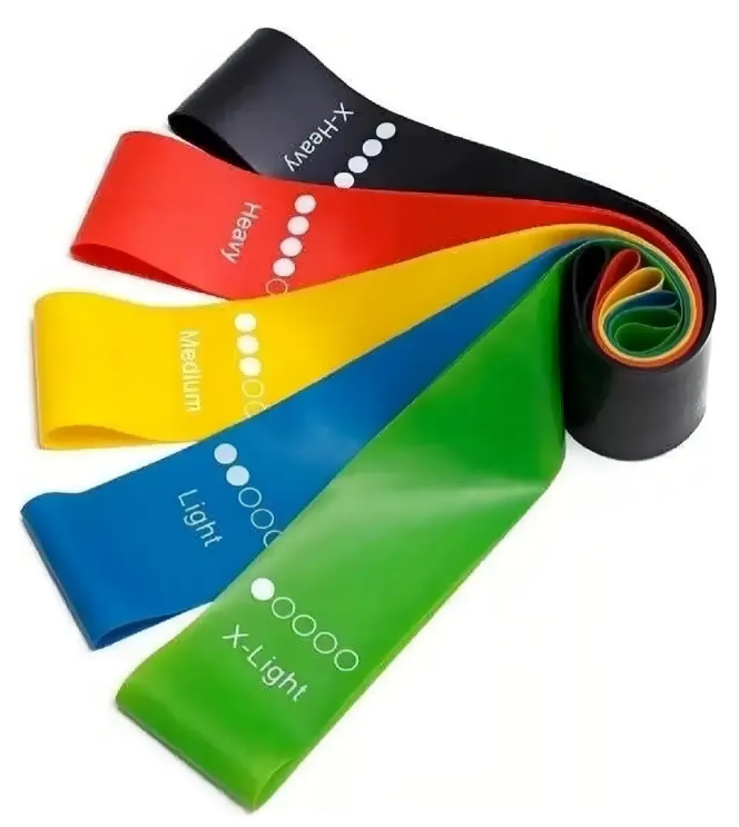 Kit de 5 Bandas Elásticas de Resistencia